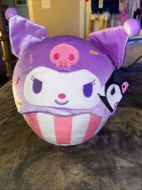Sanrio Kuromi Cupcake Plush - Purple, Pink & White